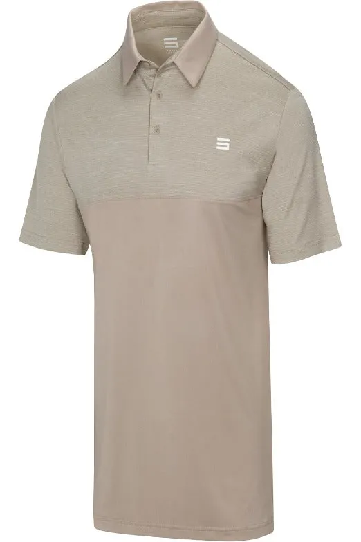 Men's Heathered Two-Tone Golf Polo (Select Colors Only)