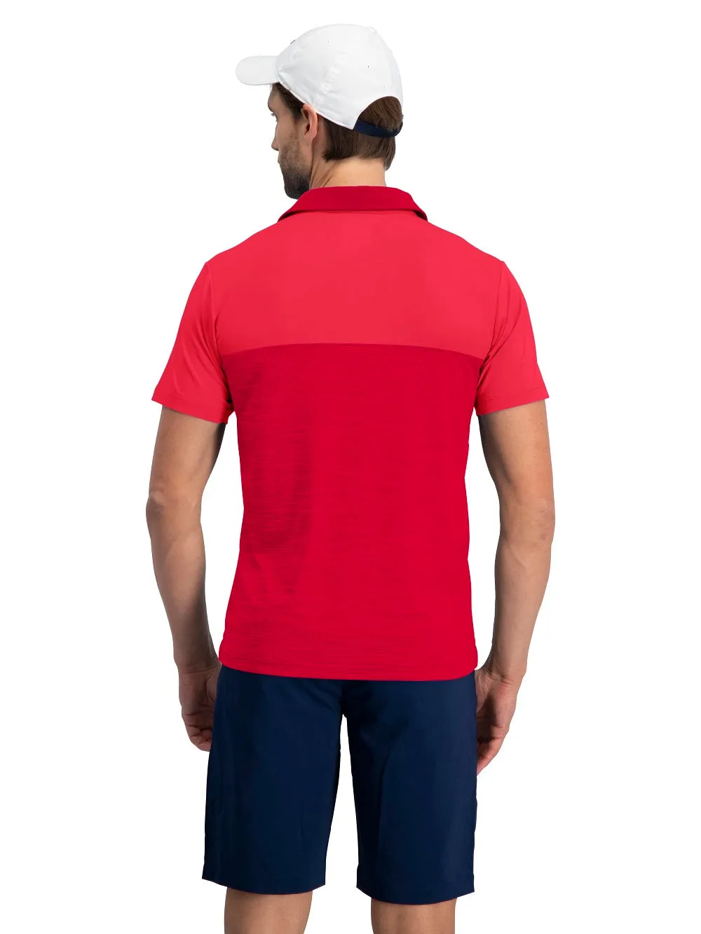 Men's Heathered Two-Tone Golf Polo (Select Colors Only)