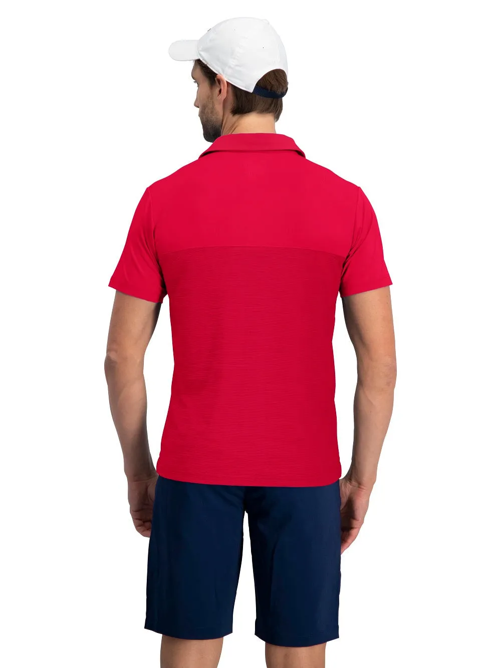 Men's Heathered Two-Tone Golf Polo (Select Colors Only)