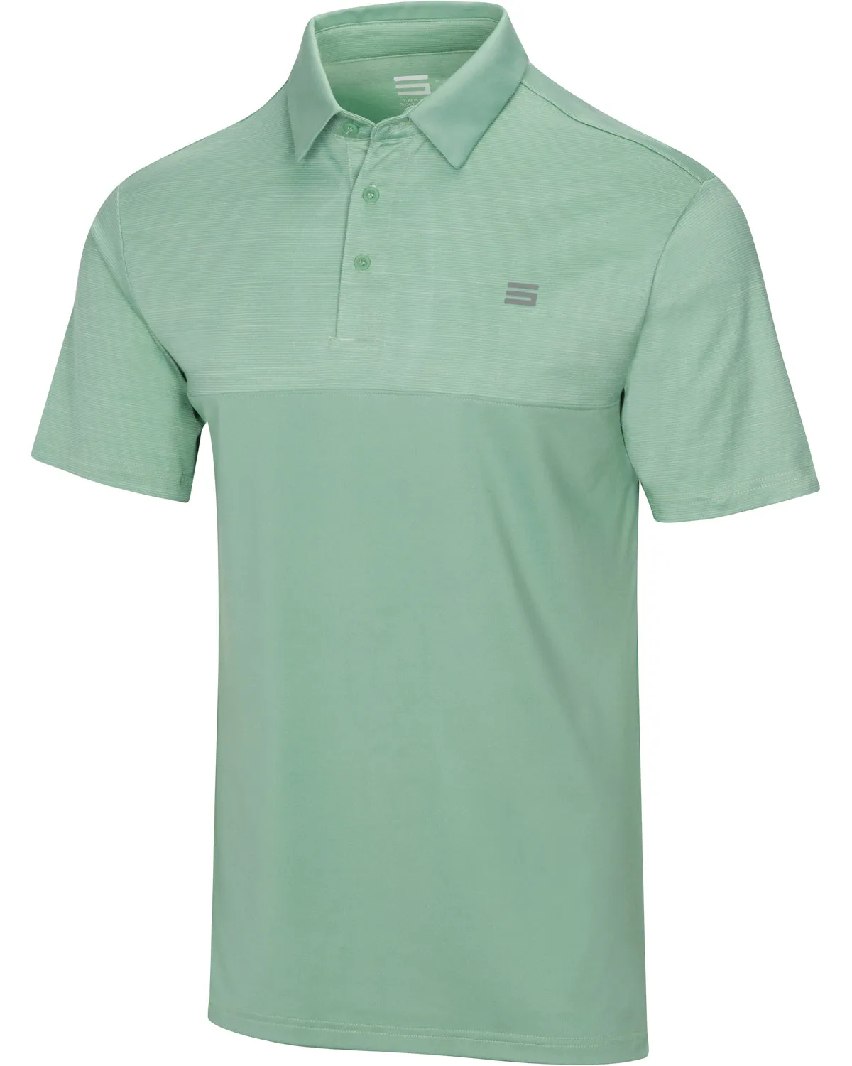 Men's Heathered Two-Tone Golf Polo (Select Colors Only)