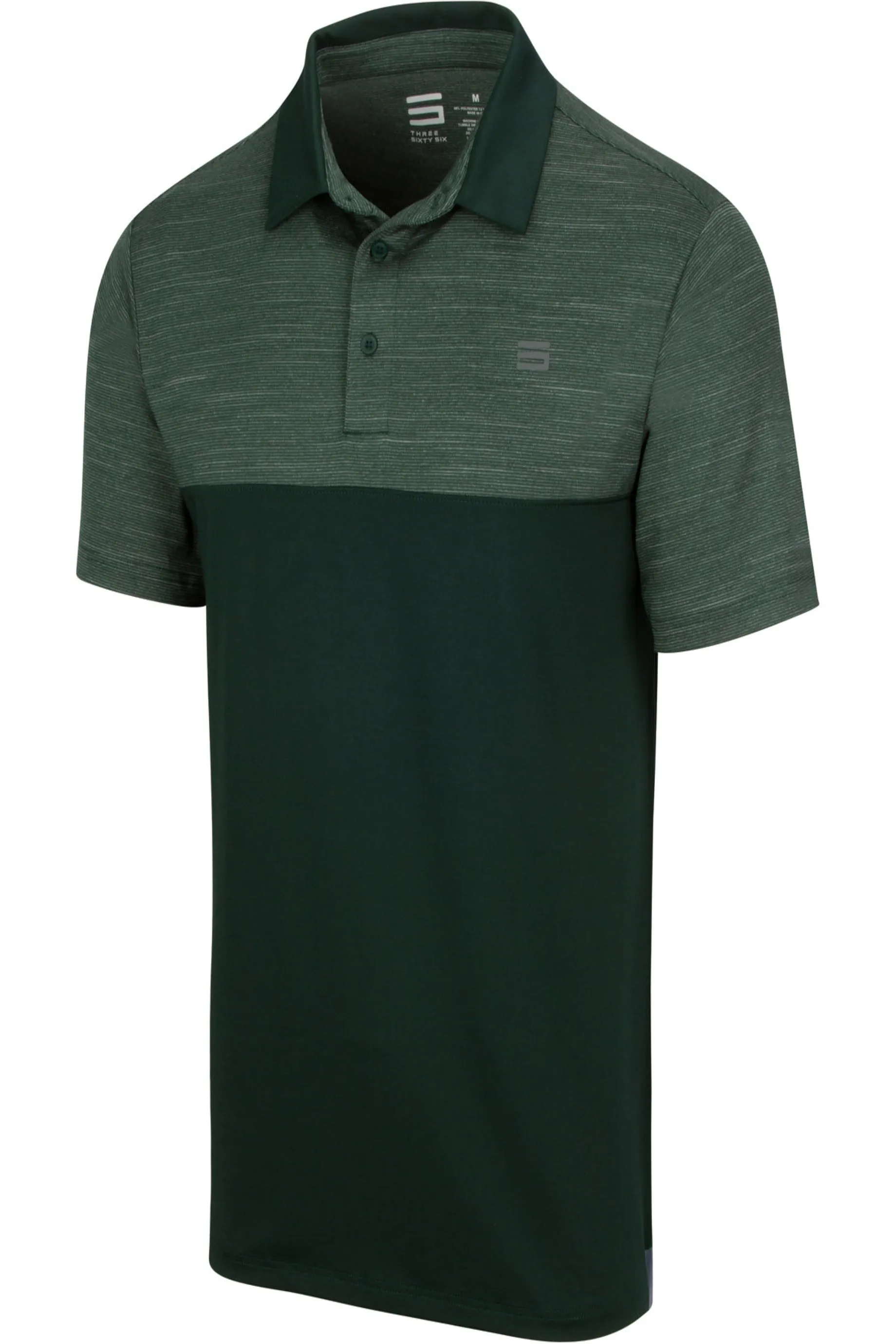 Men's Heathered Two-Tone Golf Polo (Select Colors Only)