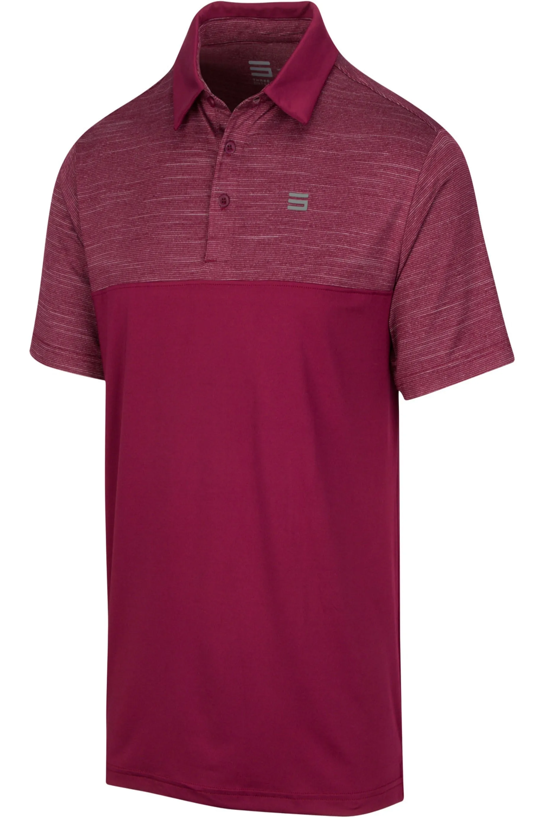 Men's Heathered Two-Tone Golf Polo (Select Colors Only)