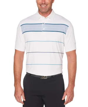 Mens Herringbone Stripe Polo