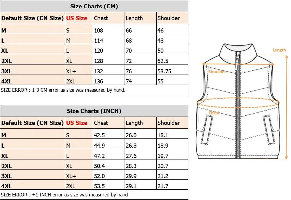 Men's Lightweight Windproof Puffer Vest – Warm Sleeveless Winter Waistcoat