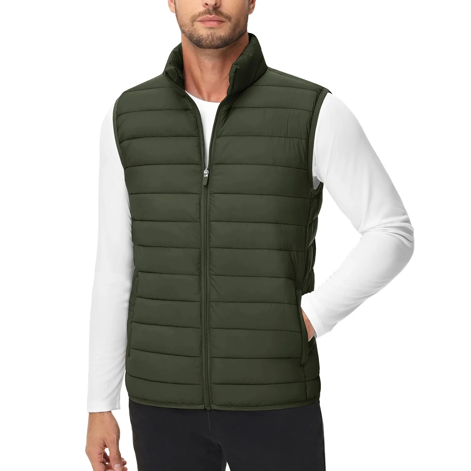 Men's Lightweight Windproof Puffer Vest – Warm Sleeveless Winter Waistcoat