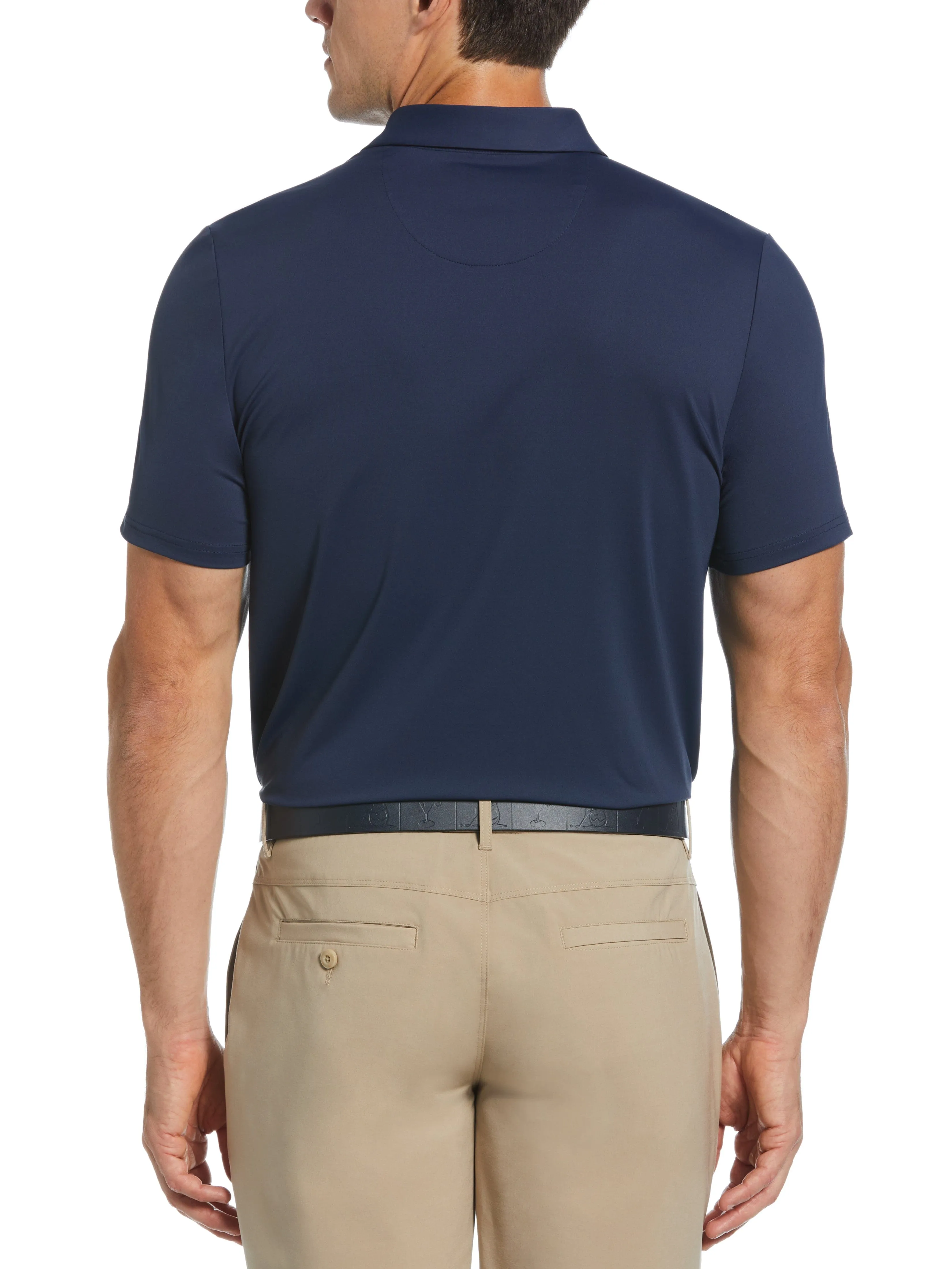 Men's Pete On the Green Block Print Polo