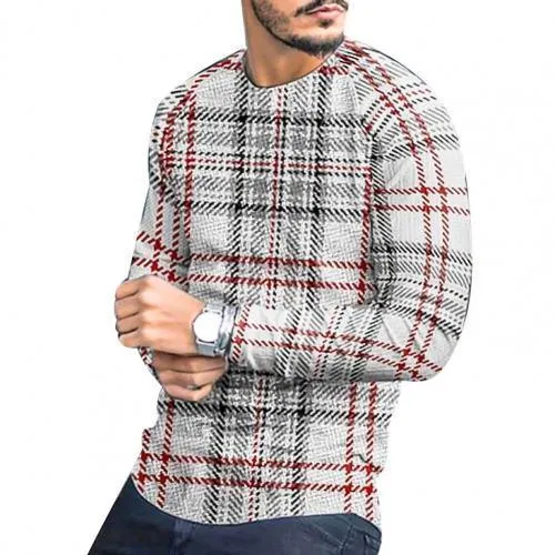 Men's Stripe Plaid Streetwear