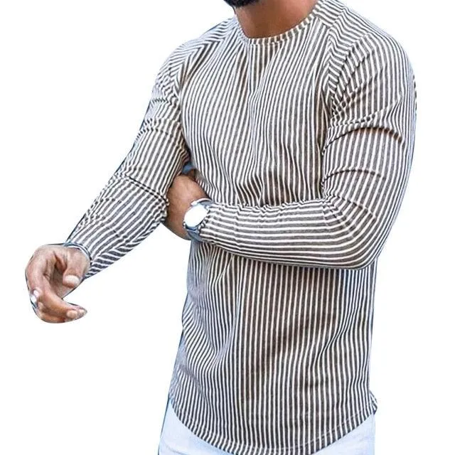 Men's Stripe Plaid Streetwear