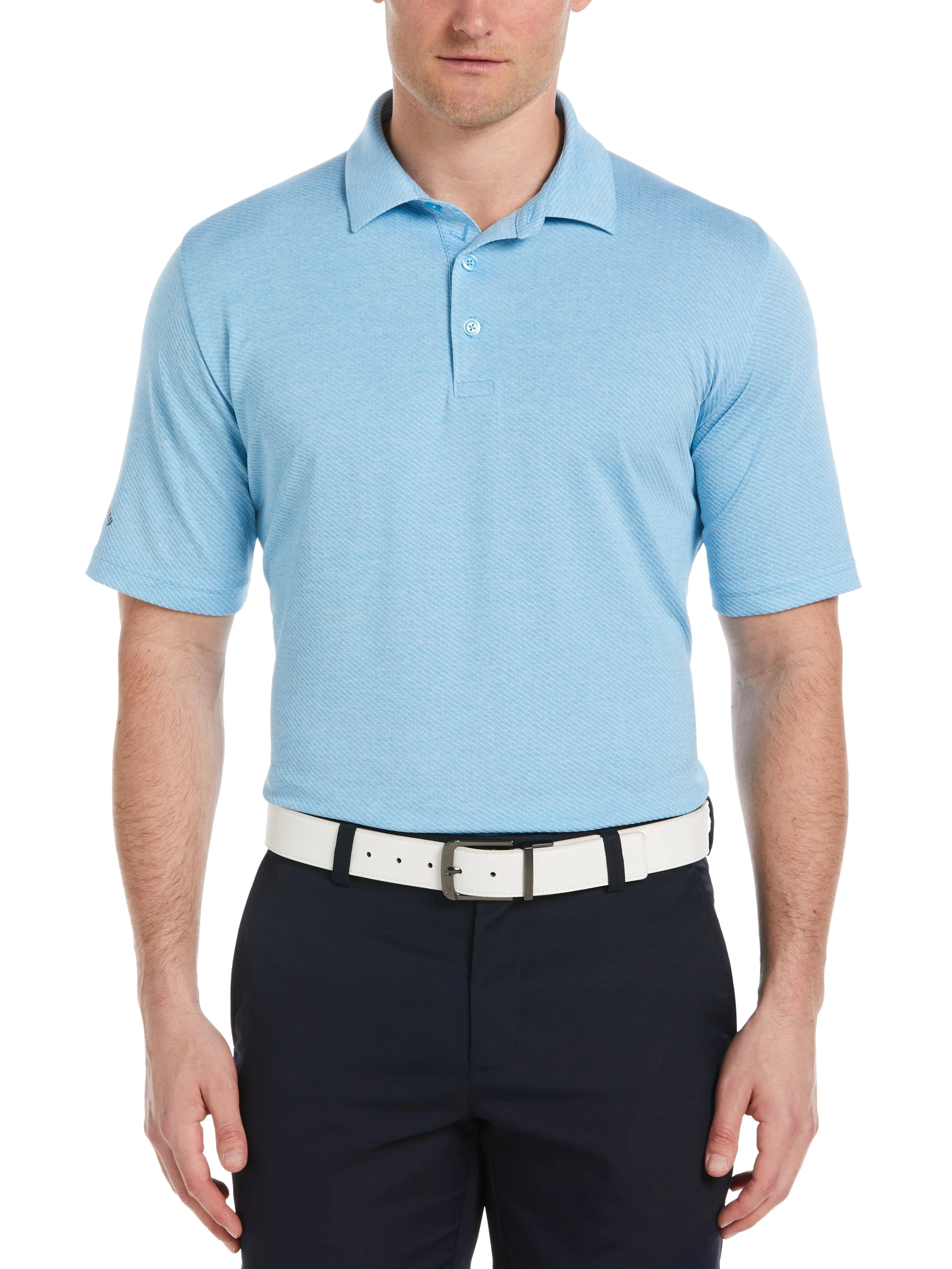 Mens Swing Tech™ Ventilated Heather Jacquard Polo