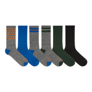 Merrell Kids Hybrid Hike Crew Socks 6 Pair