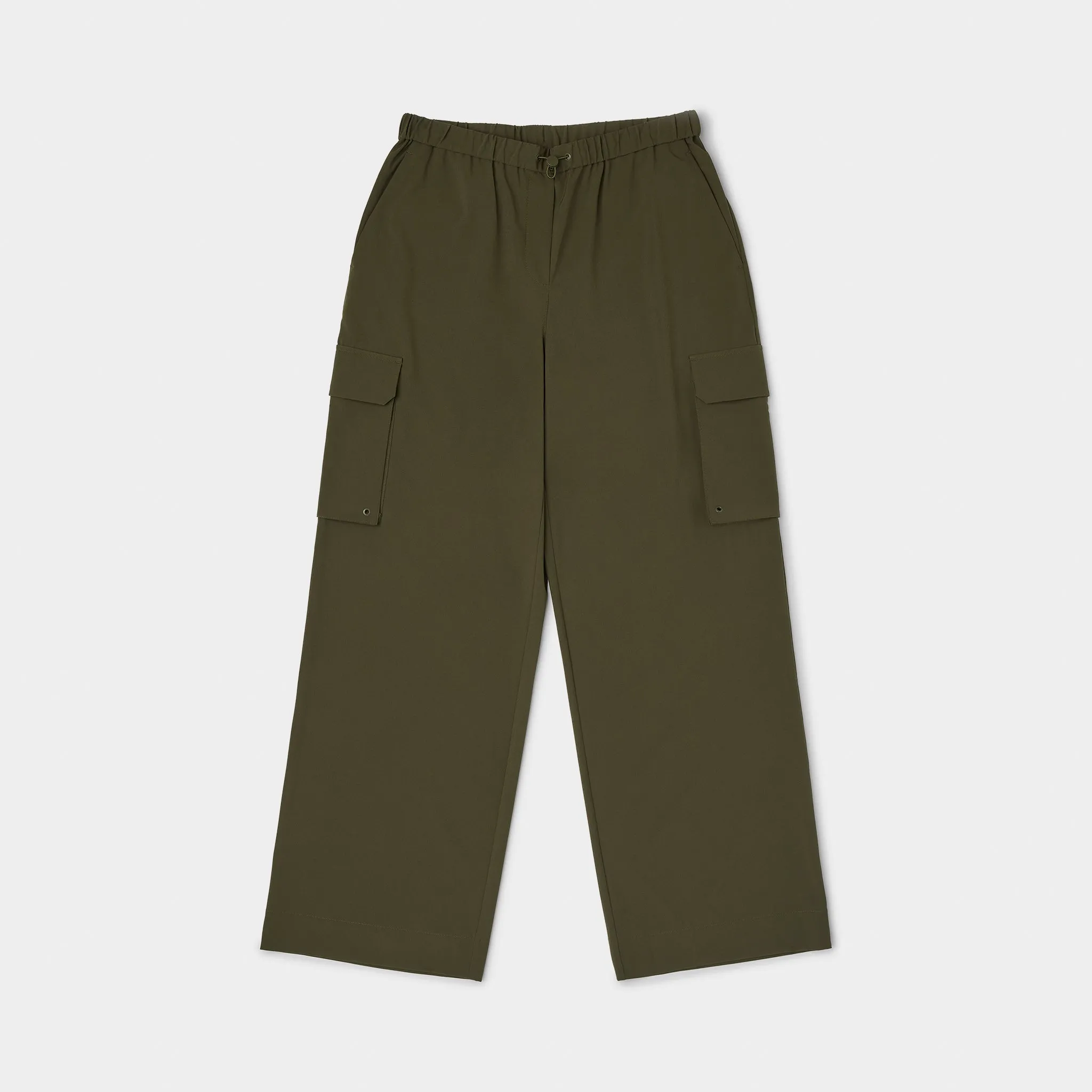 Mid-rise Wide Leg Cargo