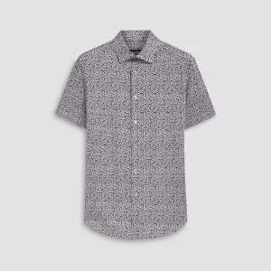 Miles Abstract Print OoohCotton Short Sleeve Shirt