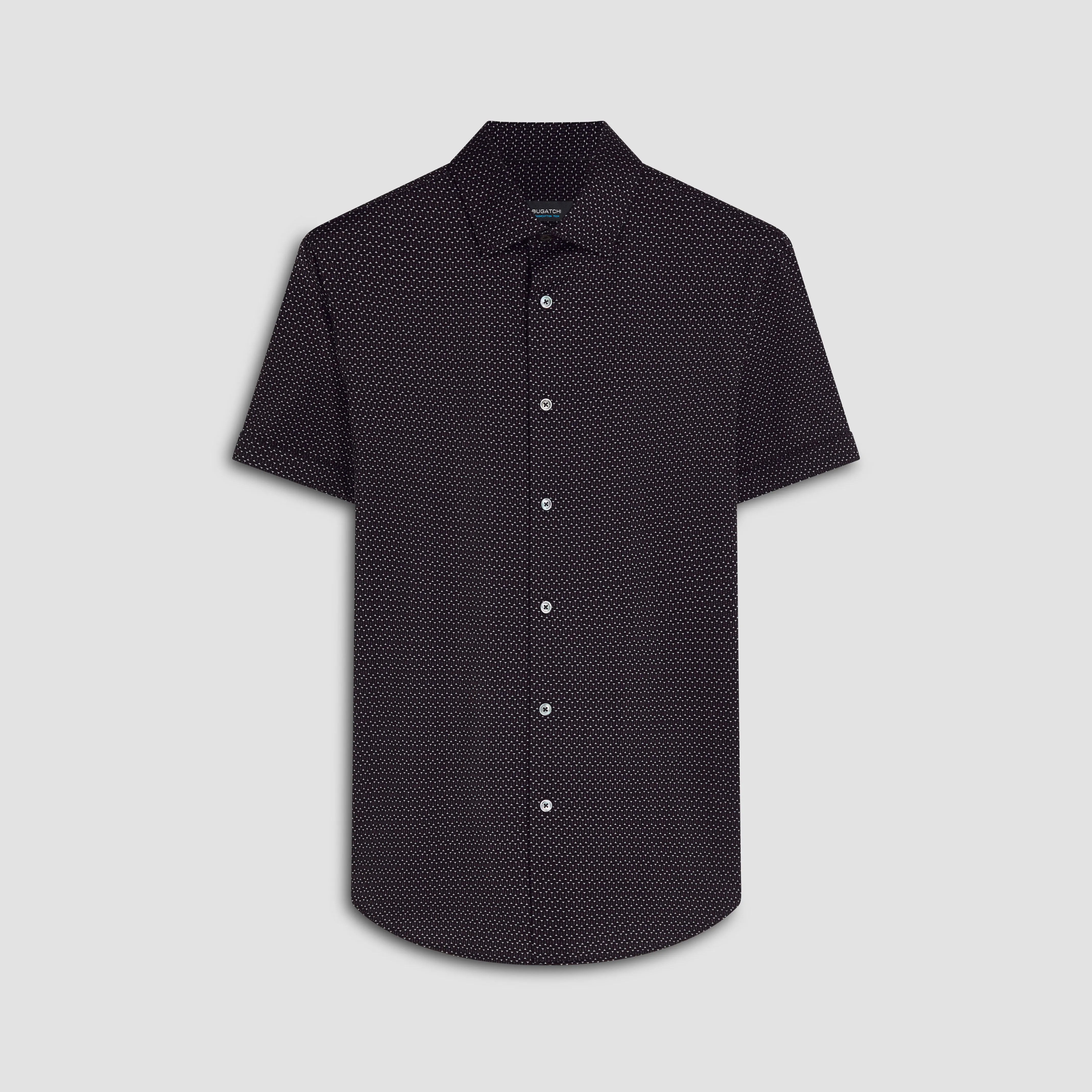 Miles Abstract Print OoohCotton Short Sleeve Shirt