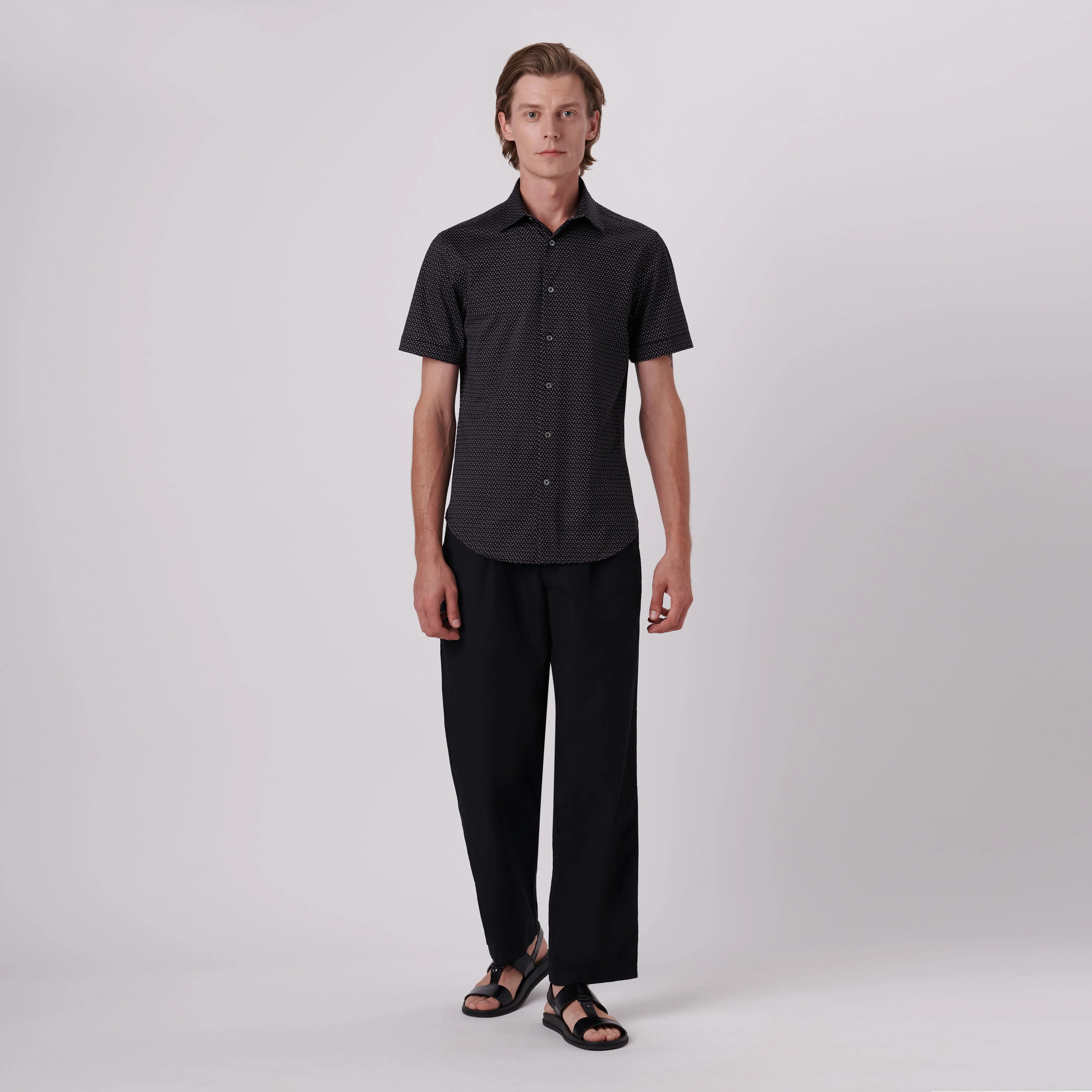Miles Abstract Print OoohCotton Short Sleeve Shirt
