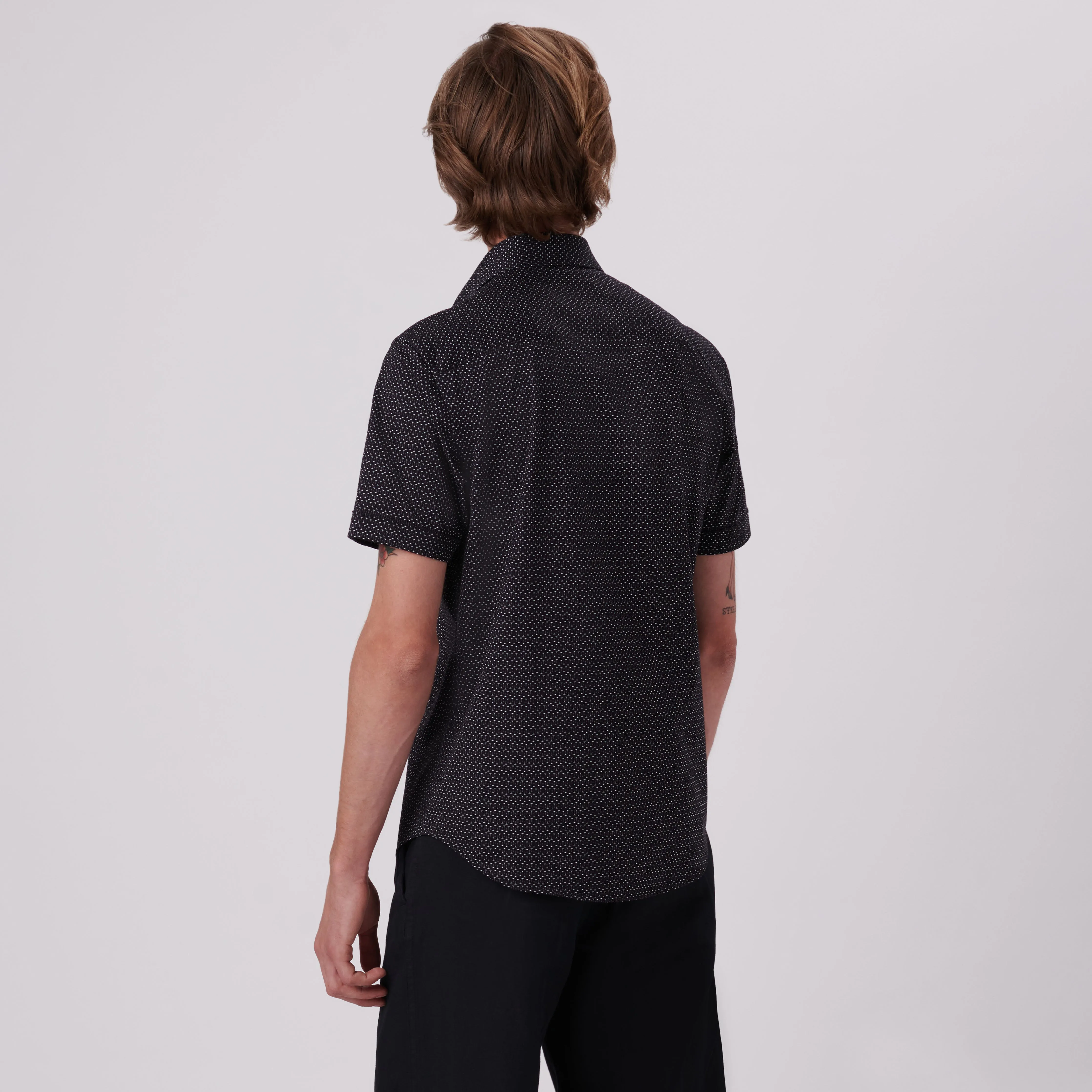 Miles Abstract Print OoohCotton Short Sleeve Shirt