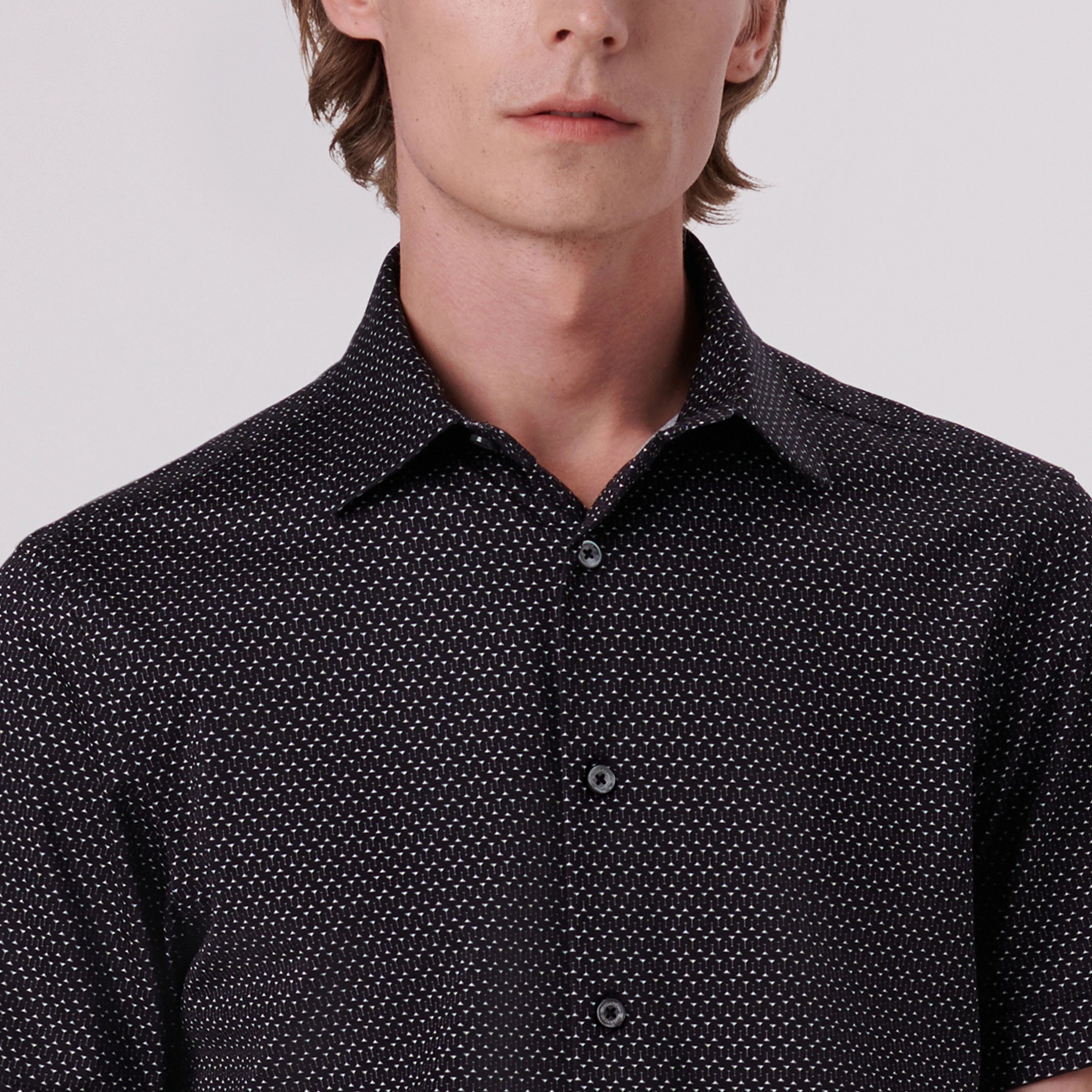 Miles Abstract Print OoohCotton Short Sleeve Shirt