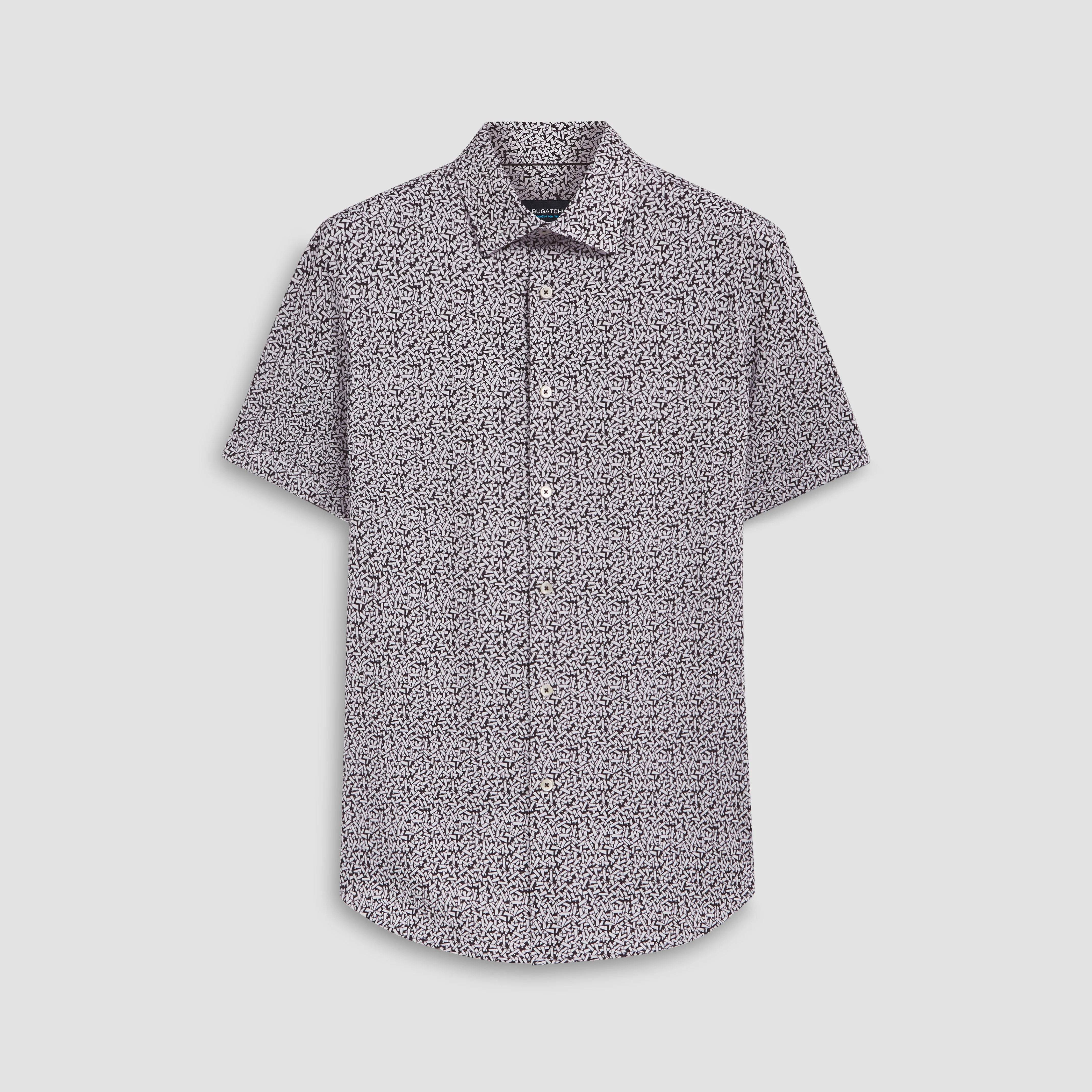 Miles Abstract Print OoohCotton Short Sleeve Shirt
