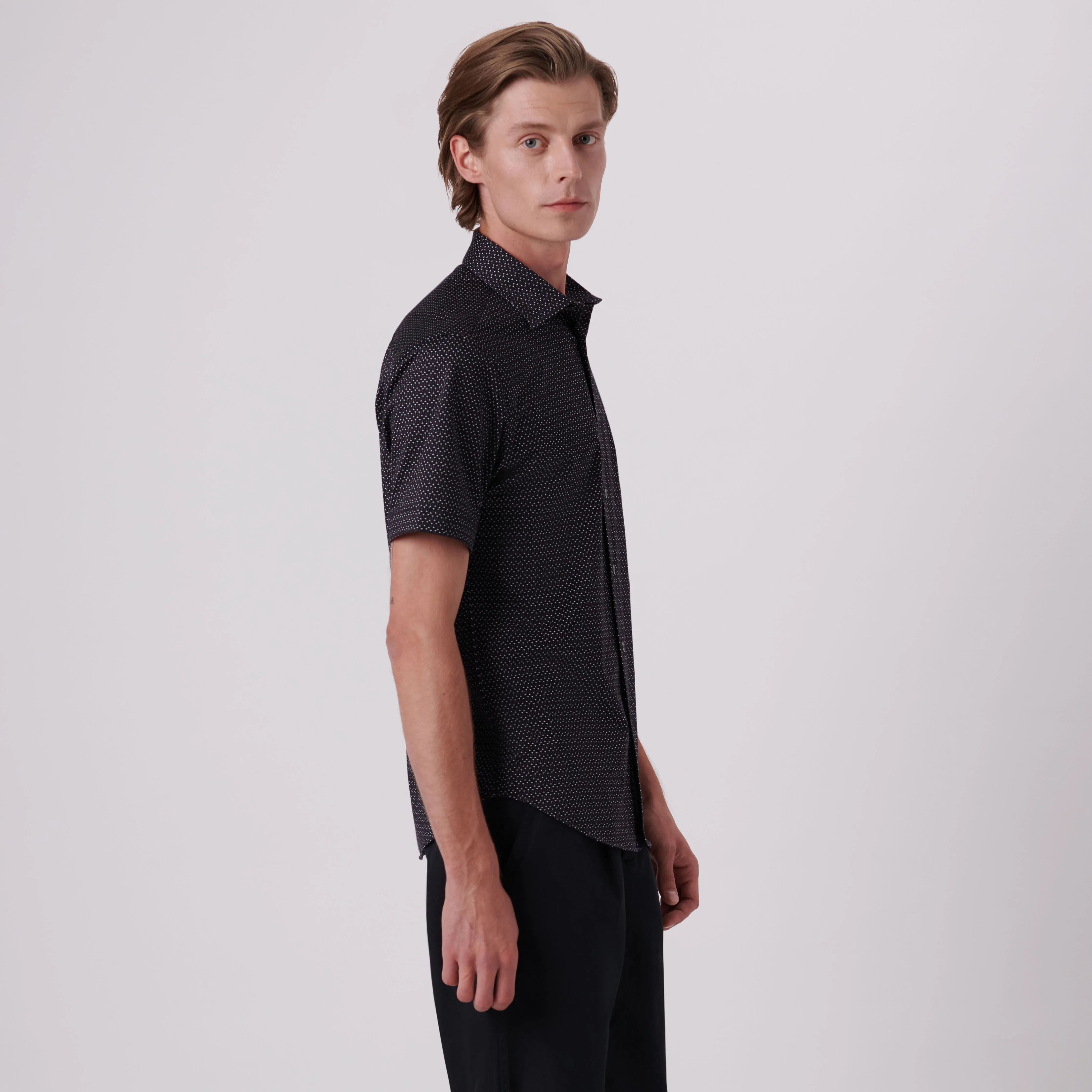Miles Abstract Print OoohCotton Short Sleeve Shirt