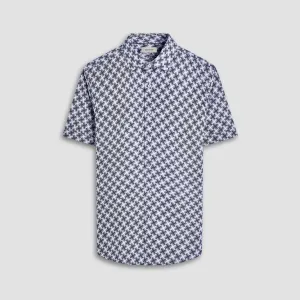 Miles Basketweave OoohCotton Short -Sleeve Shirt