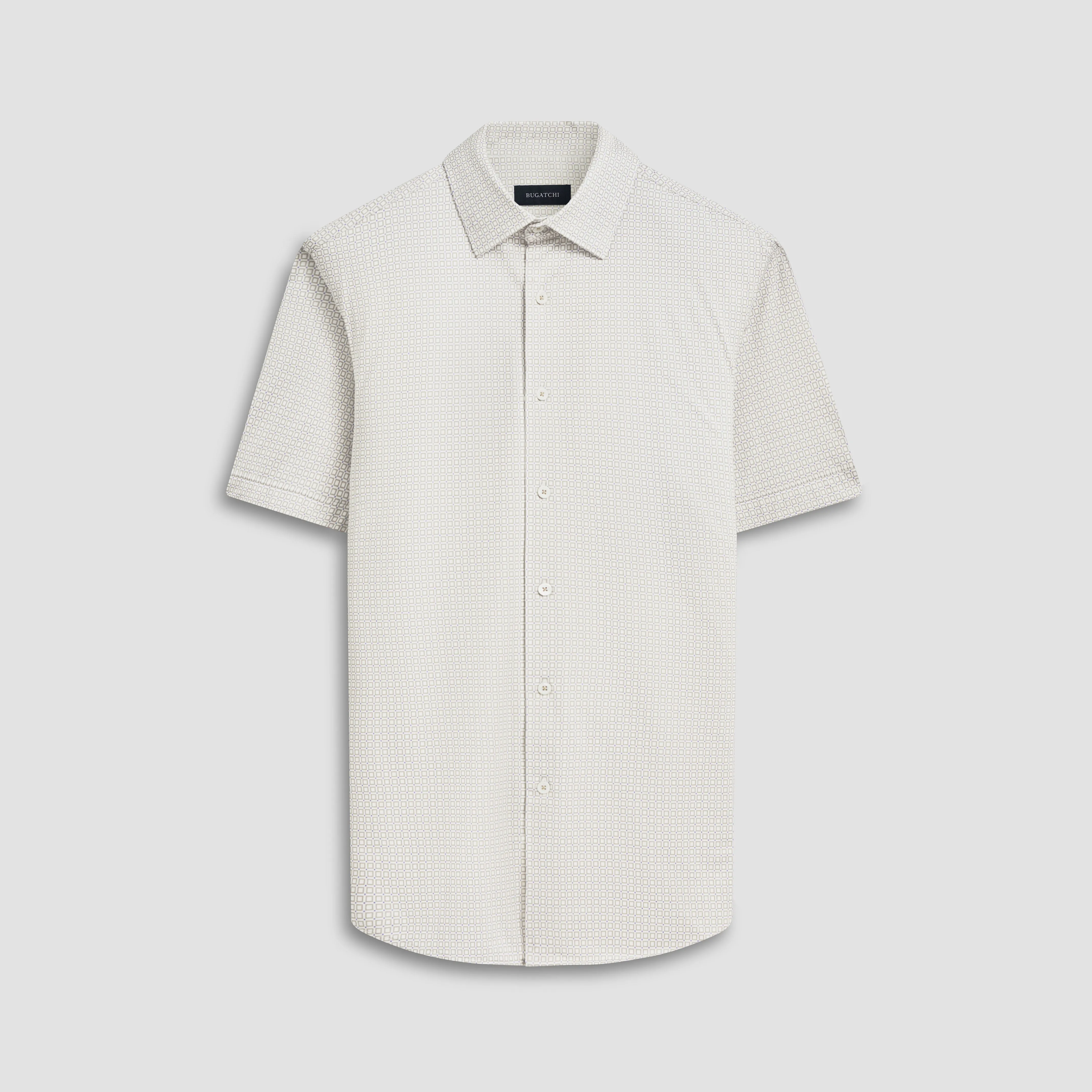 Miles Geometric OoohCotton Short Sleeve Shirt