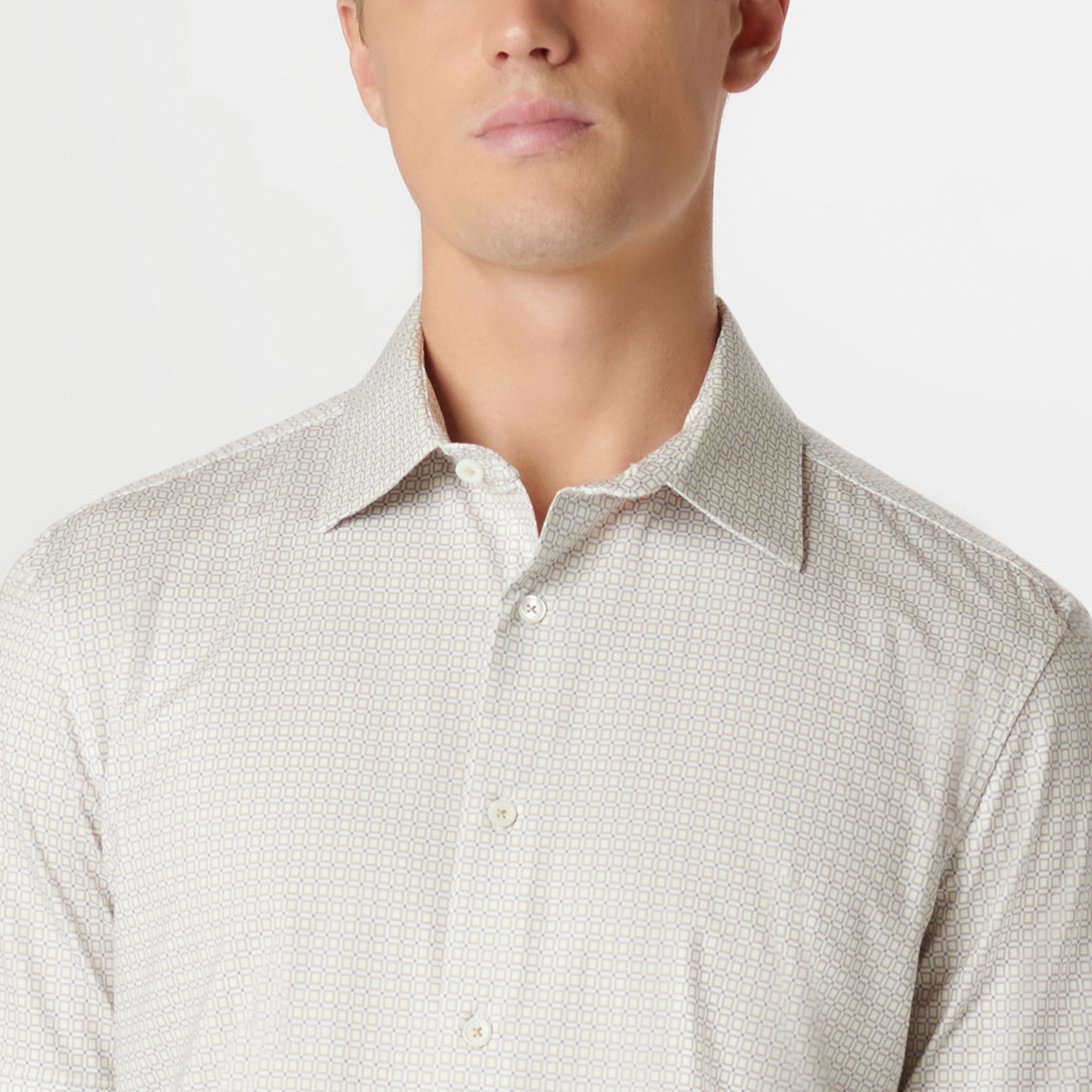 Miles Geometric OoohCotton Short Sleeve Shirt