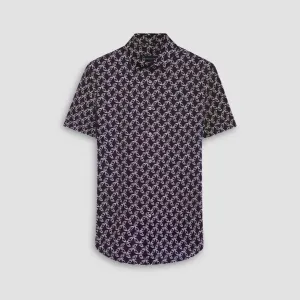 Miles Leaf Print OoohCotton Short Sleeve Shirt