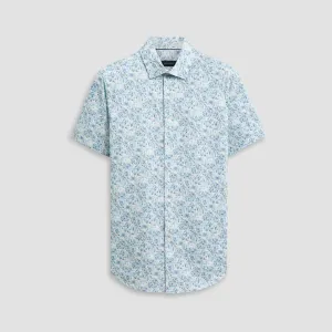 Miles Leaf Print OoohCotton Short Sleeve Shirt