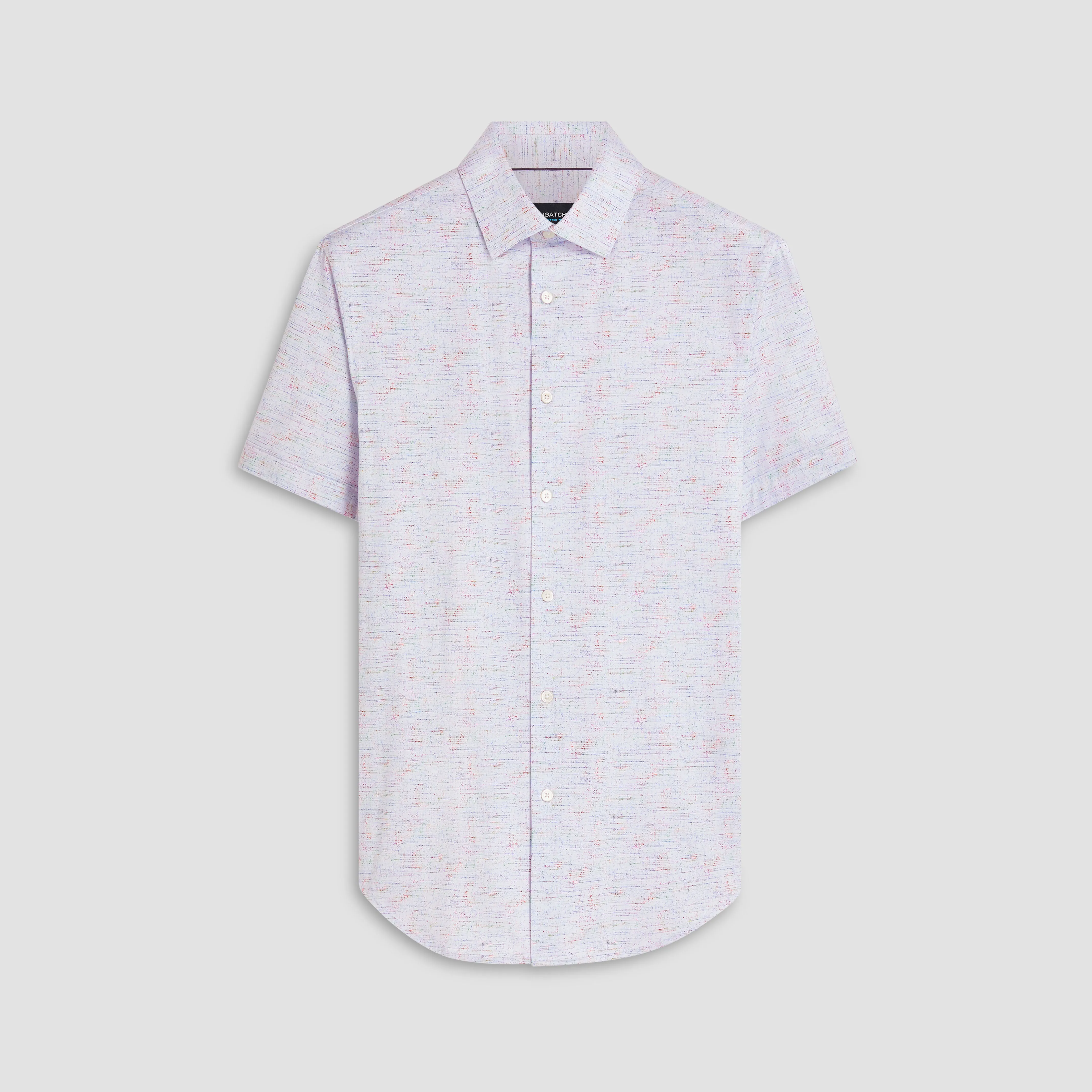 Miles Marled Print OoohCotton Short Sleeve Shirt