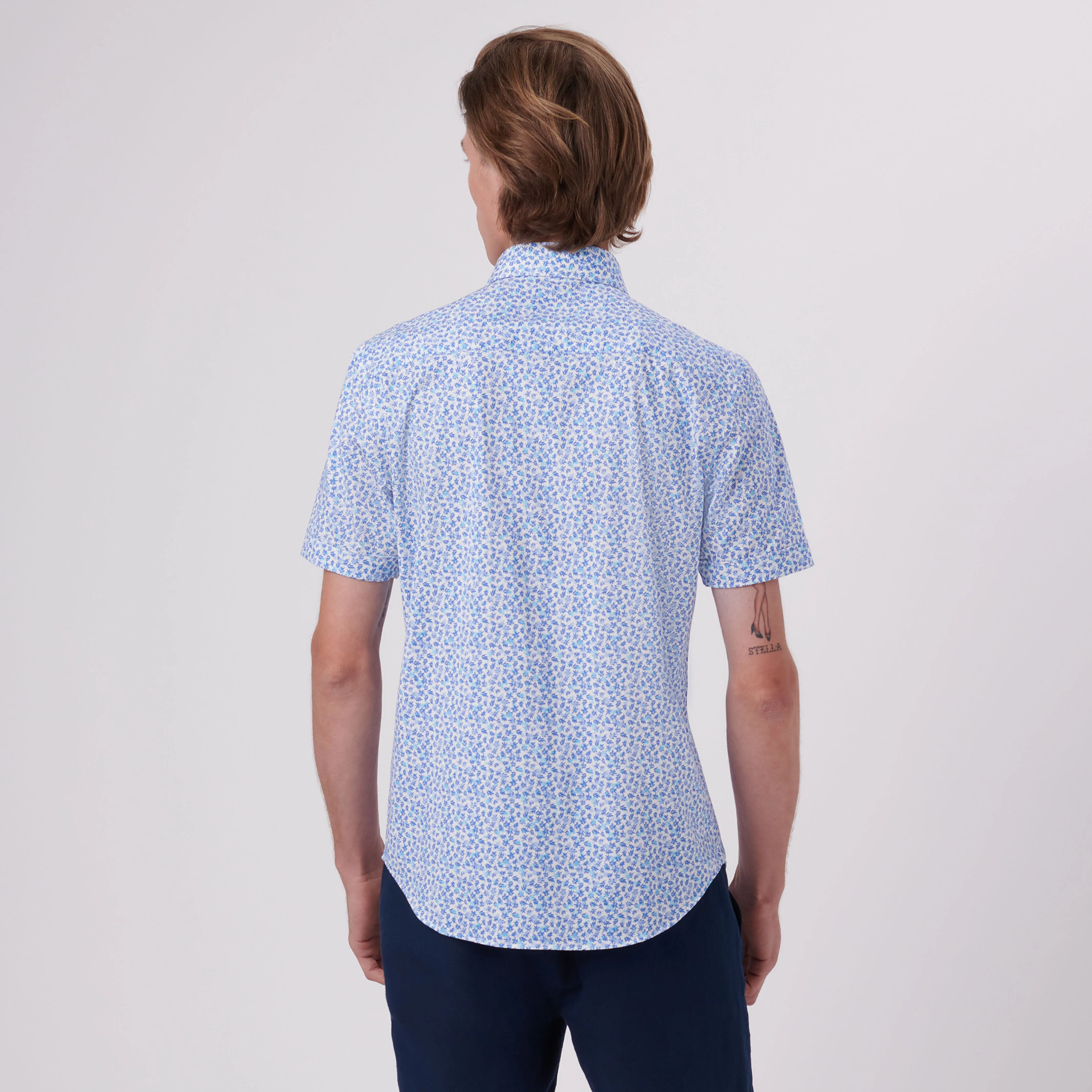 Miles Sprigs Print OoohCotton Short Sleeve Shirt
