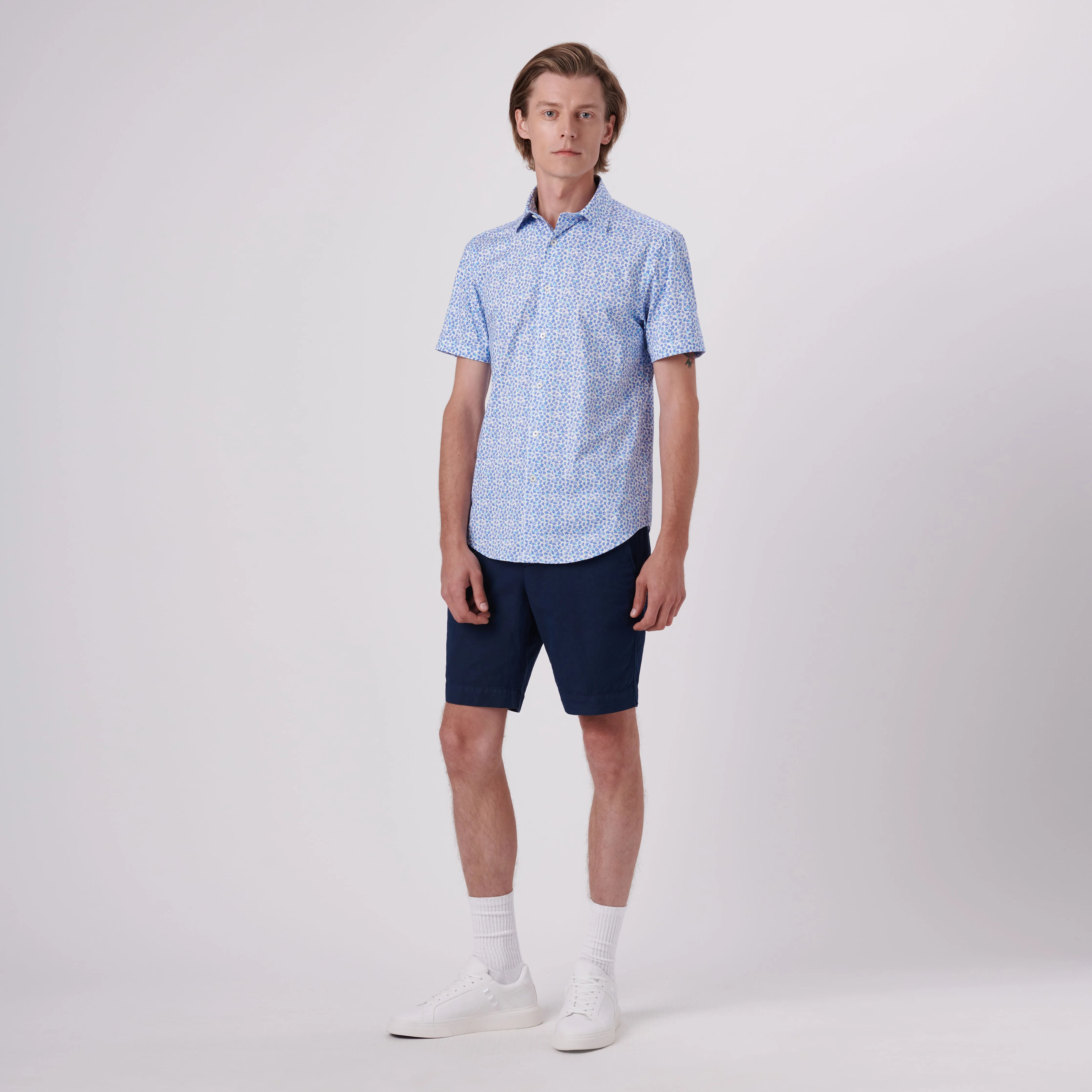 Miles Sprigs Print OoohCotton Short Sleeve Shirt