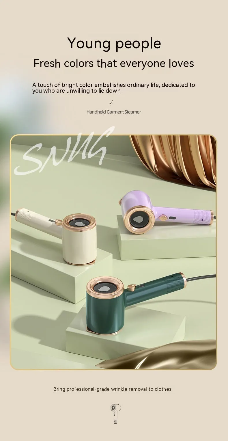 Mini Portable Handheld Garment Steamer, Fabric Steam Iron for Clothes, Travel Home Appliances, Vertical Ironing Machine