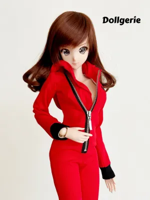 Money Heist Inspired Red Jumpsuit for SmartDoll