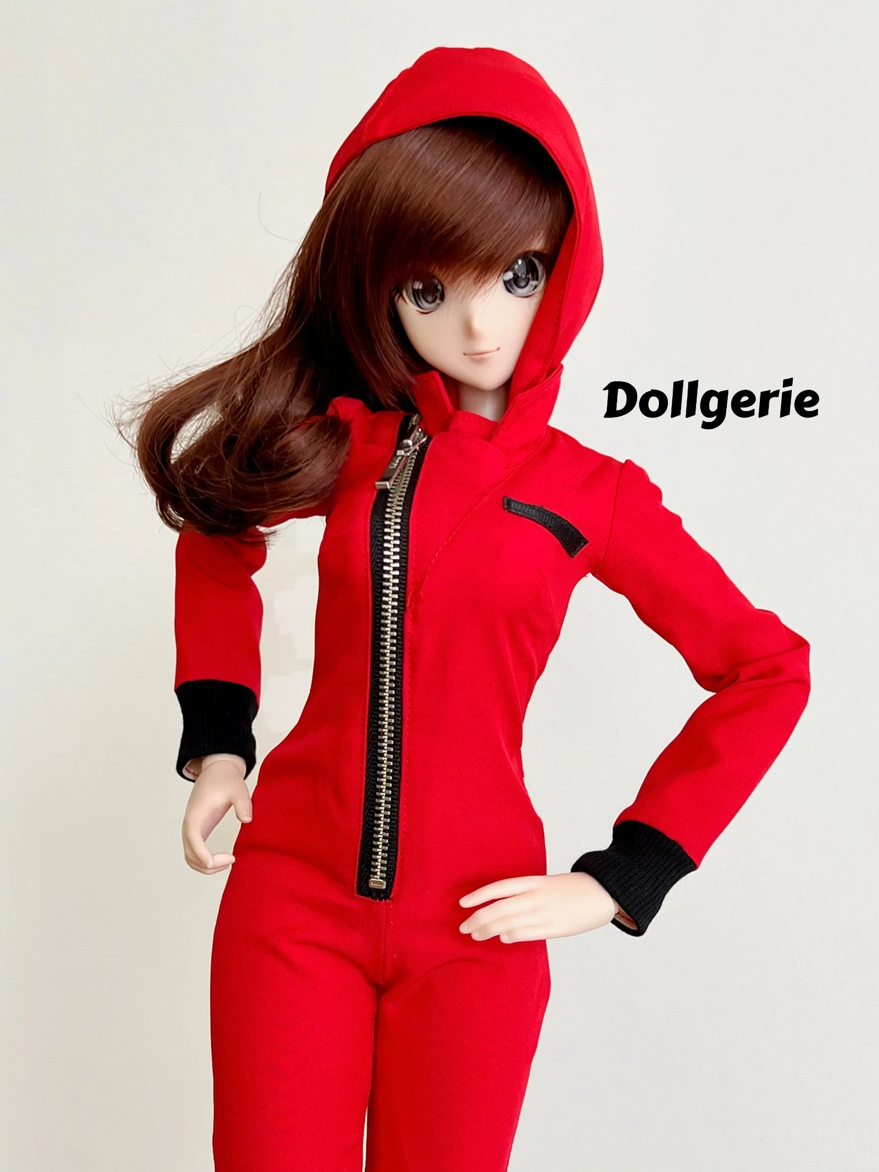 Money Heist Inspired Red Jumpsuit for SmartDoll