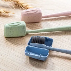 NEW 4Pcs Portable Tooth Brush Cover Toothbrush Cap Travel Hiking Camping Brush Cap Toothbrush Head Holder Box Bathroom Accessories