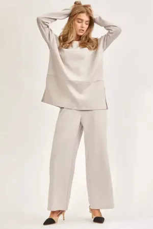 New York Two-Piece Travel Modal Set in Taupe Grey