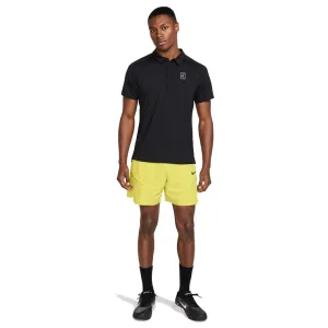 NikeCourt Dri-Fit Advantage Men's Black & White Button Polo