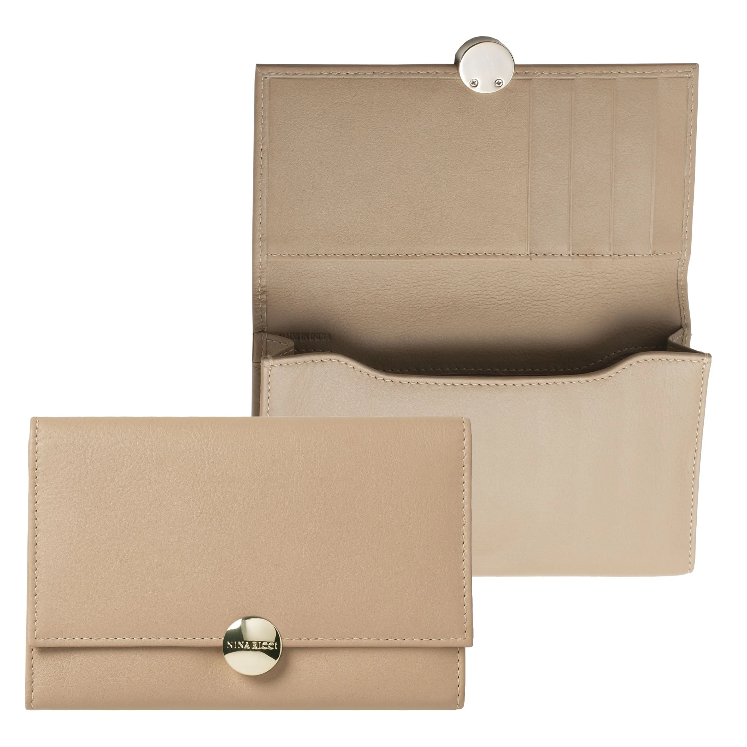 Nina Ricci RLH928X-iPhone pouch Medaillon Taupe