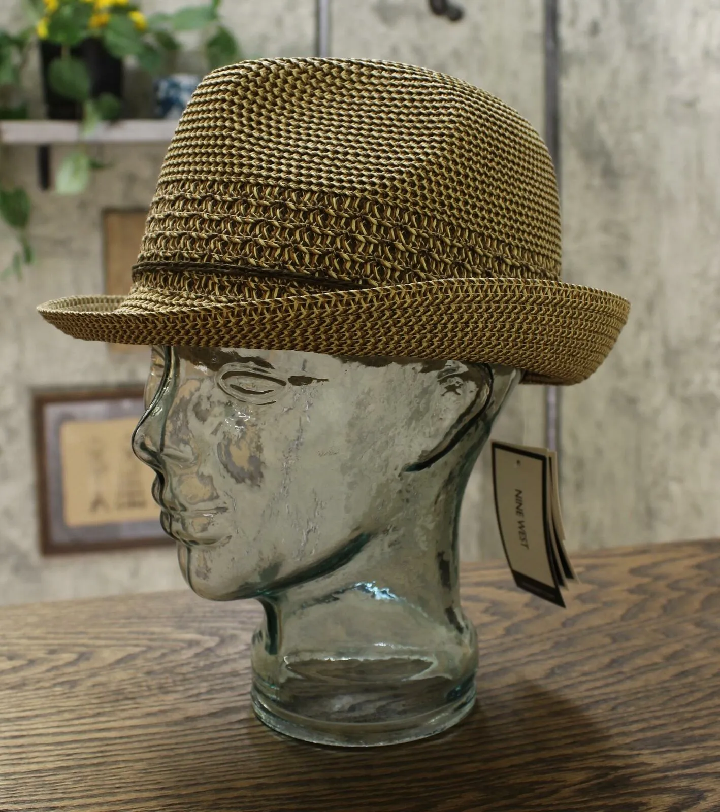 Nine West Women's Adjustable UPF 50  Packable Fedora Hat