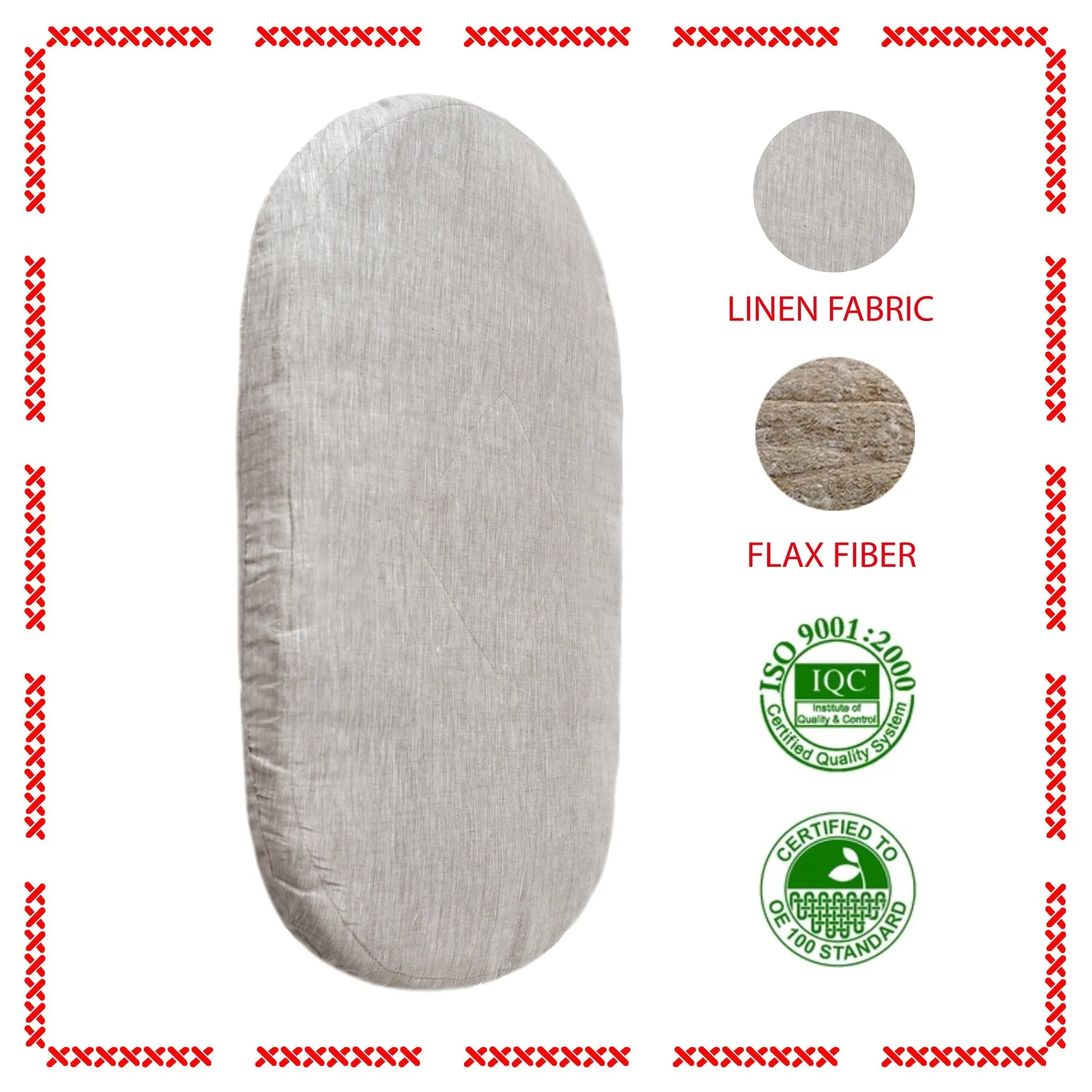 Organic Baby Diaper Changing Mat w/ Removable Cover