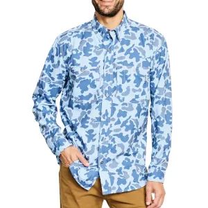 Orvis Tech Chambray 1971 Camo Long Sleeve Shirt