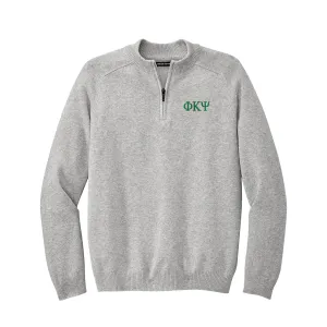 Phi Kappa Psi 1/4-Zip Monogrammed Sweater