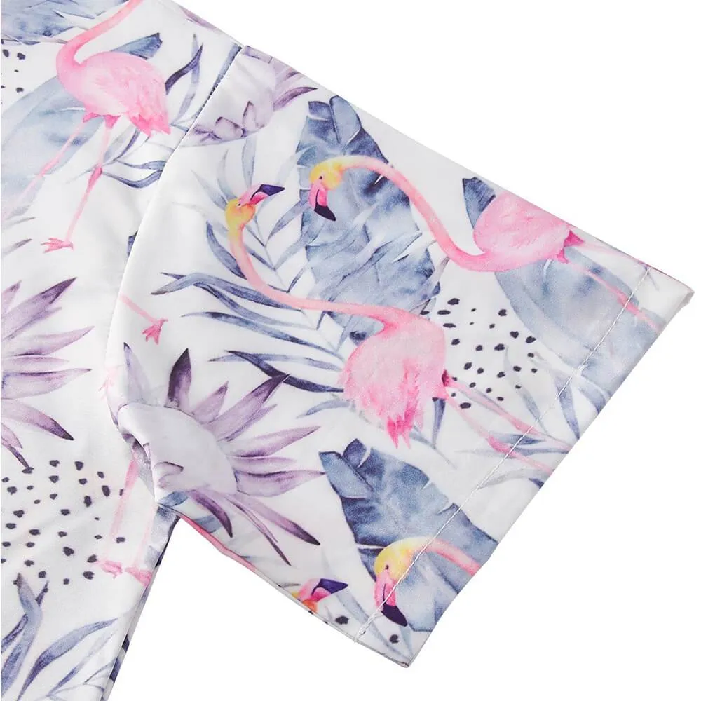 Pink Flamingo Ugly Aloha Shirts