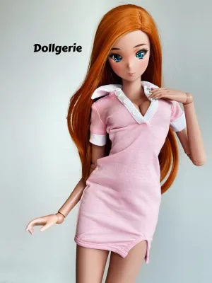 Pink Polo Dress for SmartDoll or DD