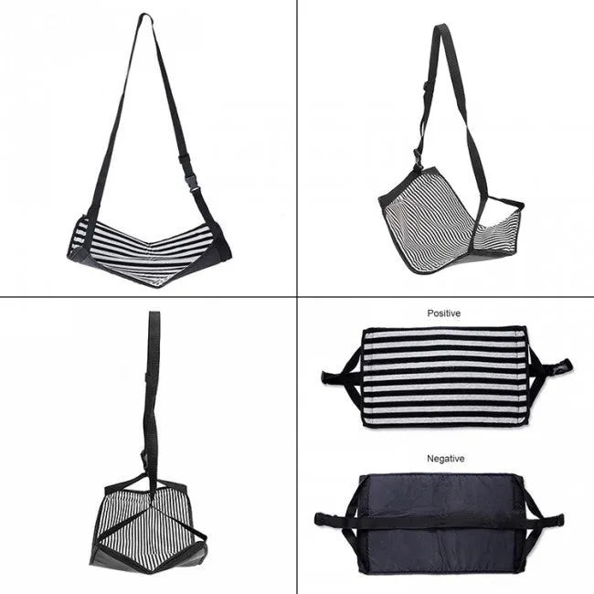 Portable Plane Travel Table Footrest Hammock
