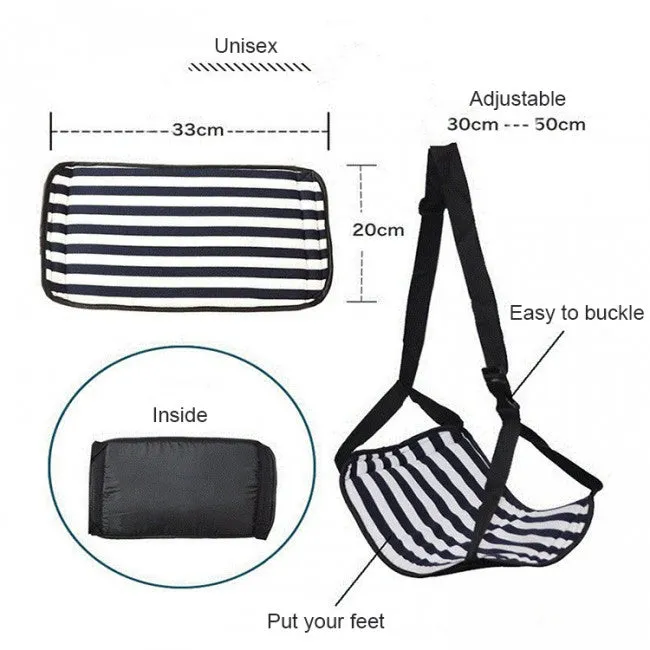 Portable Plane Travel Table Footrest Hammock