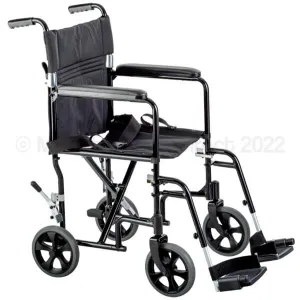 Portable Travel Wheelchair with Seatbelt 17 Inch
