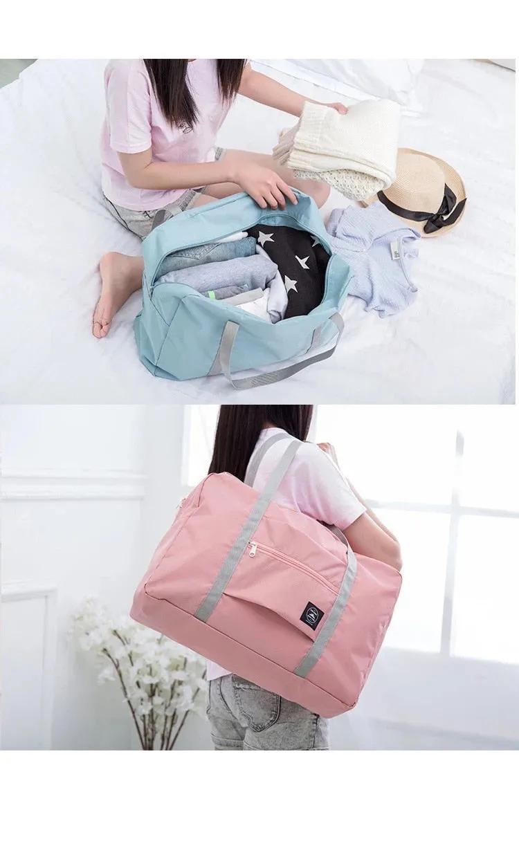 Portable Waterproof Luggage Travel Bag With Foldable Duffle Bag Organizers