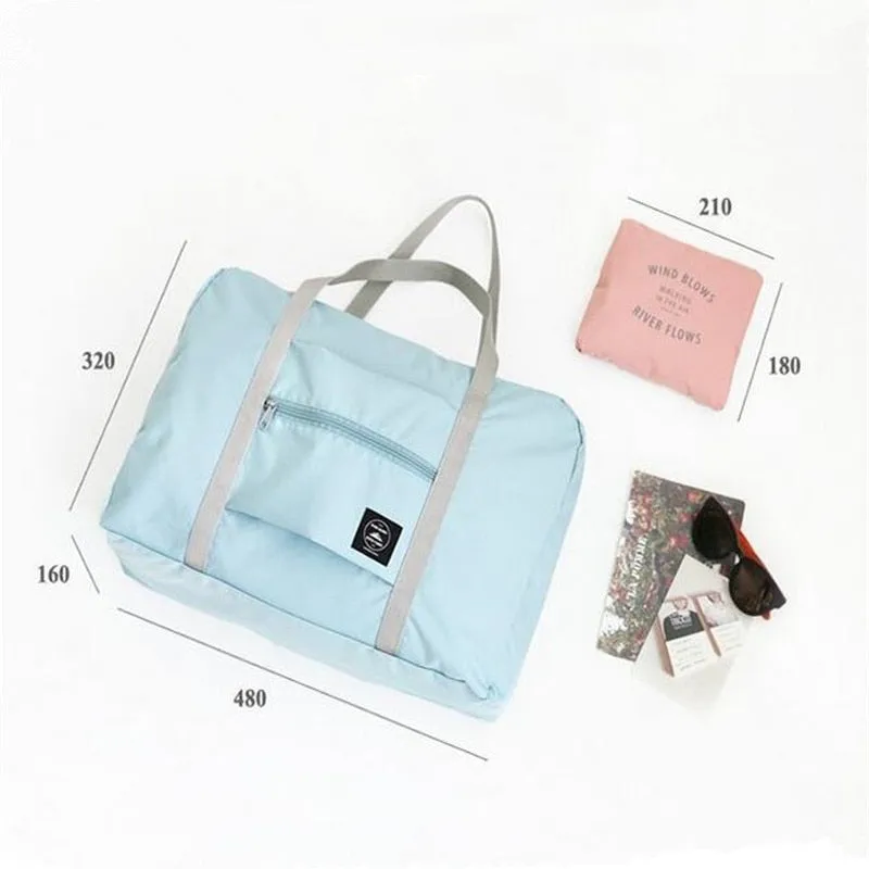 Portable Waterproof Luggage Travel Bag With Foldable Duffle Bag Organizers