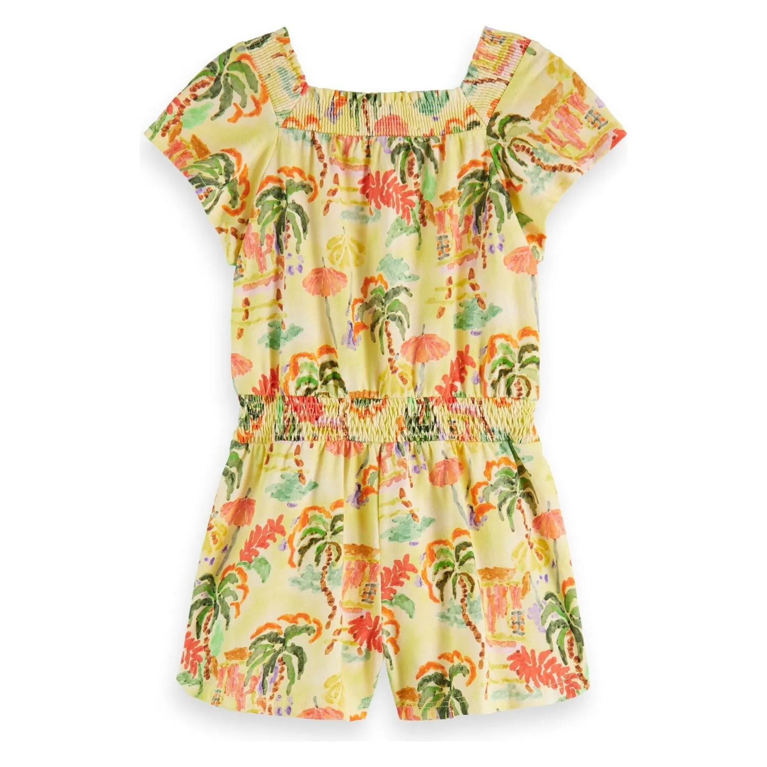 Printed Jersey Playsuit - Sunshine Surf