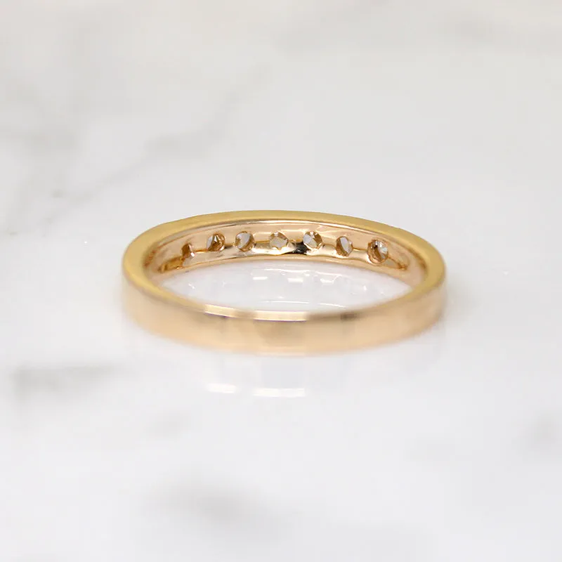 Refined Seven Diamond Band in Yellow Gold by 720